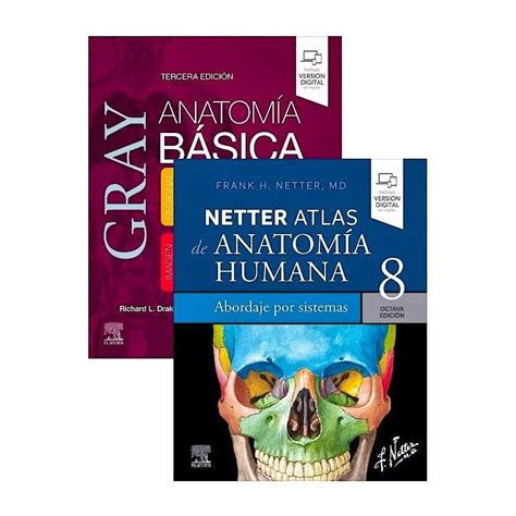 LOTE GRAY ANATOMIA BASICA NETTER ATLAS DE ANATOMIA HUMANA ABORDAJE