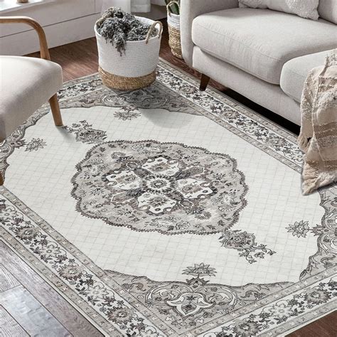 Mcadore Machine Washable Rug X Area Rugs For Living Room Boho Vintage