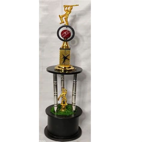 Inch Round Brass Ss Cricket Trophy For Competition At Rs Piece