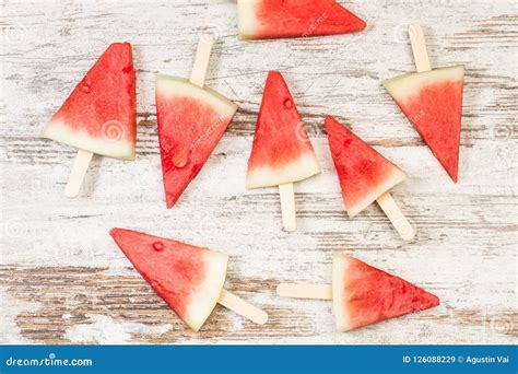 Watermelon With Triangle Shape Stock Image Image Of Summer Fresh