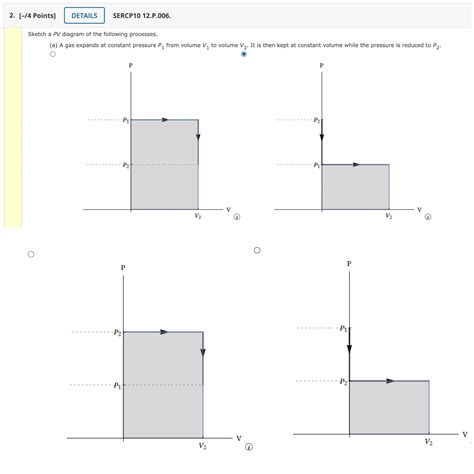 Solved Sketch A Pv Diagram Of The Following Processes A A Chegg