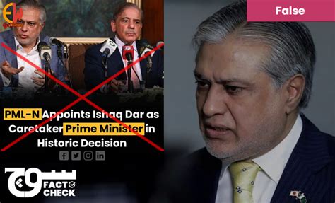 Viral Misinformation Claimed That Ishaq Dar Will Be Appointed As