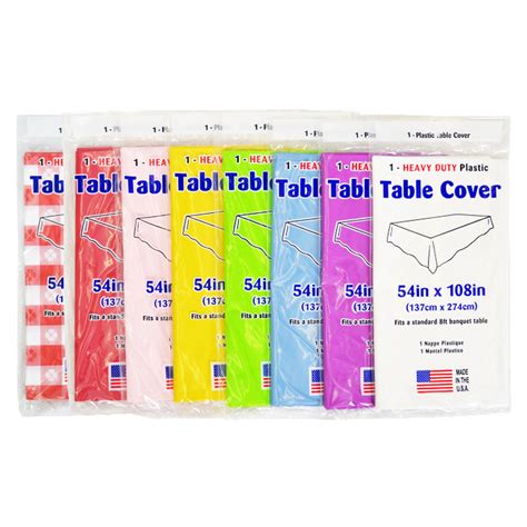 Heavy Duty Plastic Table Cover X