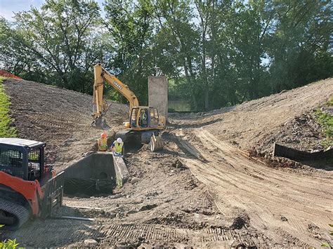 Levee Repair Work Underway Near Endicott's Mercereau Park