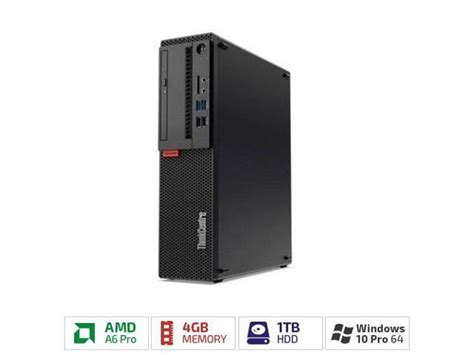 Lenovo ThinkCentre M715s 10MB001EUS Desktop Computer - AMD A-Series A6 ...