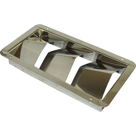 Stainless Steel Air Vent 114mm X 205mm X 23mm Depth