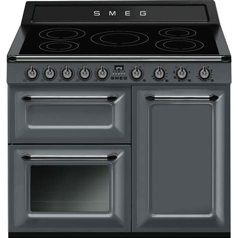 Smeg TR103IGR2 100cm Victoria Slate Grey Three Cavity Traditional Range