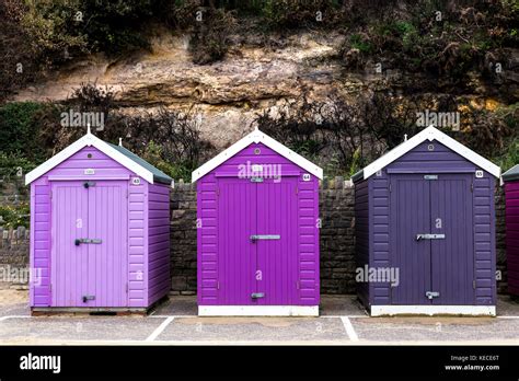 Multi Coloured Beach Huts On The Bournemouth Seafront Stock Photo Alamy