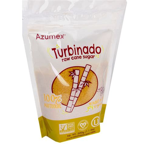 Azumex Turbinado Vegan Raw Cane Sugar - 1.1 lbs. - Vegan Black Market