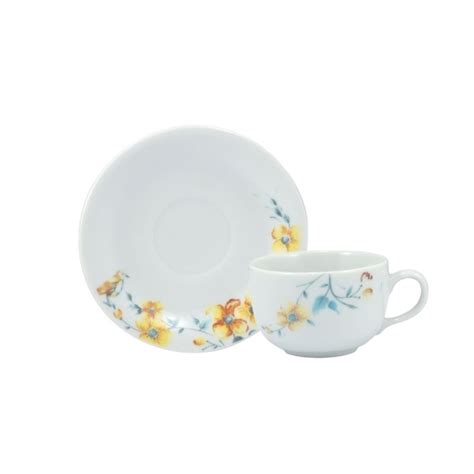 Xícara Café Pires 100 ml Porcelana Schmidt Dec Mônica 2345 PR