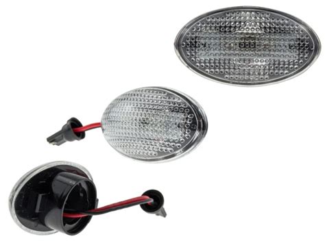 LED Seitenblinker Silber Klar Design für Mini R50 Kombilimousine 2001