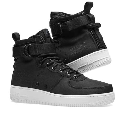 Nike Sf Air Force Mid In Black Modesens