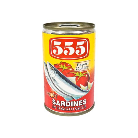 555 Sardines In Tomato Sauce Chili 155g