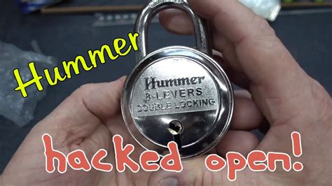 1398 Hummer 8 Lever Padlock Picked And Cut Open Bosnianbills Locklab