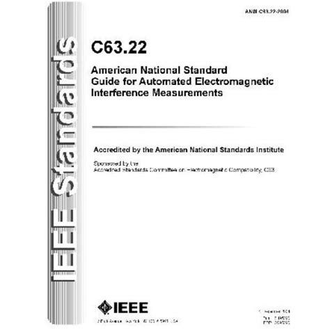 خرید و قیمت دانلود کتاب IEEE ANSI C63 22 2004 American National