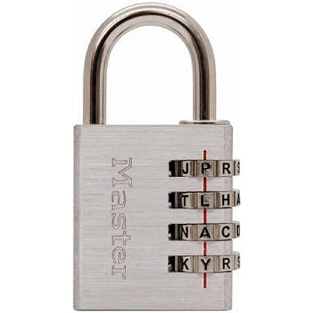 Master Lock 643DWD Padlock Set Your Own Word Combination Lock 1 9 16