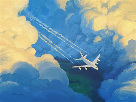 Wallpaper Atmosphere Sky Airplane Nature Vehicle Azure Cloud