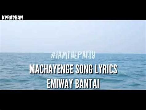 Emiway Bantai Machayenge Song Lyrics Machayenge Machayenge Lyrics