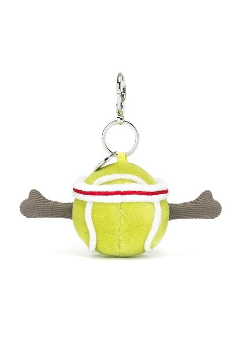 Jellycat Amuseables Sports Tennis Bag Charm Hub Hobby