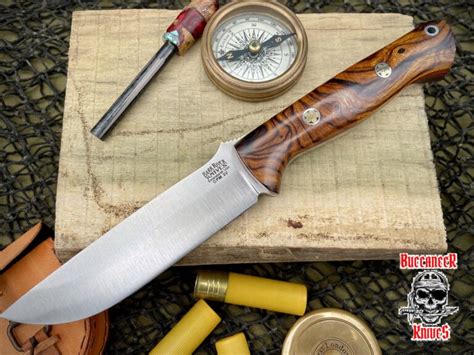 Bark River Knives Bravo Lt Desert Ironwood Red Liner Mosaic