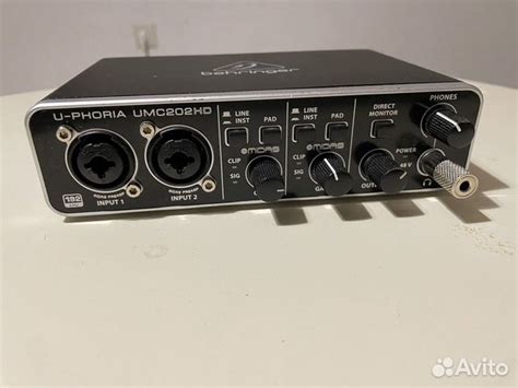 Звуковая карта Behringer Umc202hd купить в Москве | Хобби и отдых | Авито