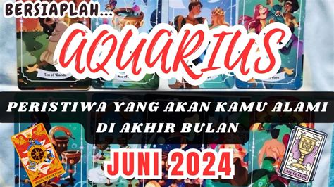 AQUARIUS Bersiaplah Peristiwa Yang Akan Kamu Alami Di Akhir Bulan