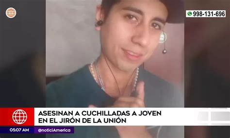 Cercado de Lima Asesinan a joven en Jirón de la Unión