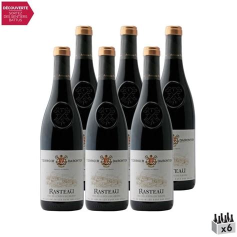 Rasteau Rouge 2020 Lot De 6x75cl Terroir Daronton Vin AOC Rouge