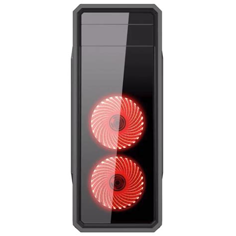 Gabinete Gamer Gamemax Eco G Plus Mid Tower Fans Red