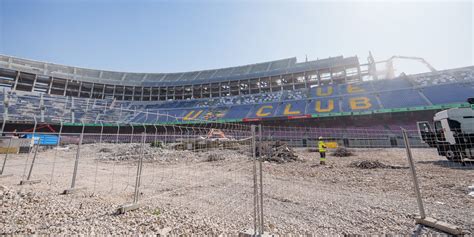 Más imágenes del Camp Nou en obras