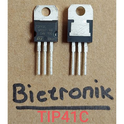 Jual Transistor TIP41 TIP41C NPN Original STMicroelectronics Shopee