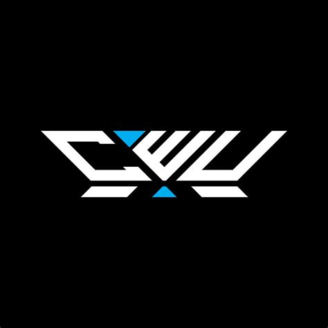 CWU letter logo vector design, CWU simple and modern logo. CWU ...