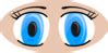 Blue Anime Eyes PNG, SVG Clip art for Web - Download Clip Art, PNG Icon ...