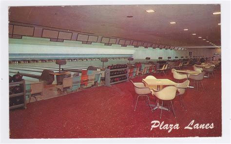 Natrona Heights Pa Plaza Lanes Bowling Alley Circa 1960s Antique