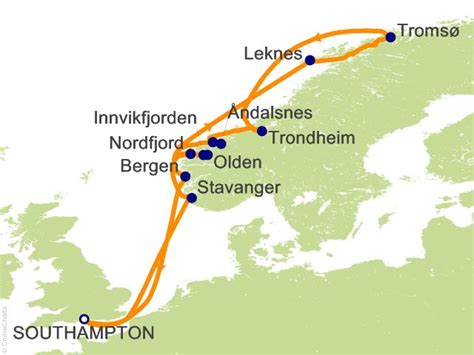 12 Night Norwegian Fjords Cruise on Aurora from Southampton sailing July 7, 2020 on iCruise.com