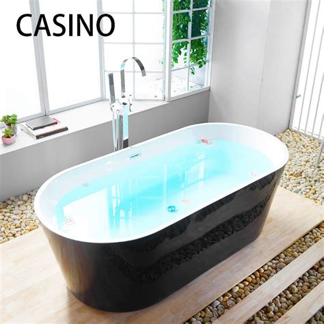 Hotel Freestanding Acrylic Bath Tub Solid Surface Outdoor Bathtubs