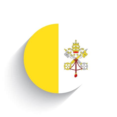 Premium Vector National Flag Of Vatican City State Icon Vector