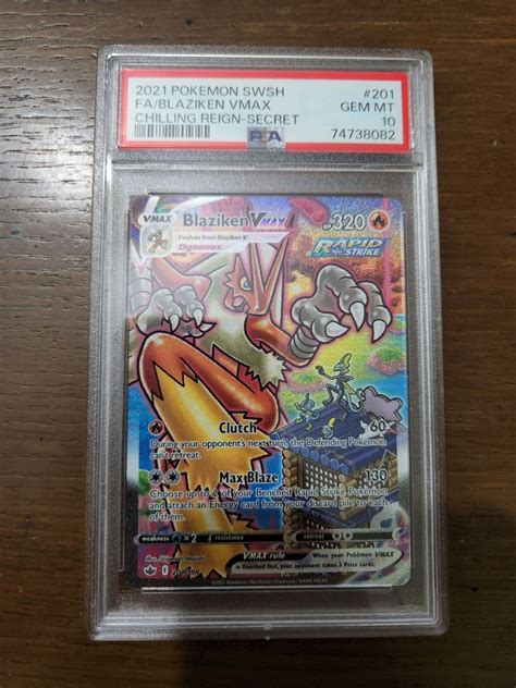 Blaziken Vmax Alternate Art Psa Pokemon Card Hobbies Toys Toys