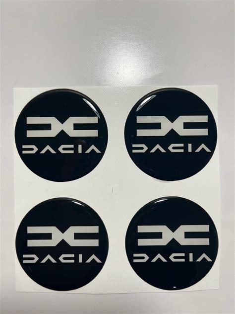 Dacia Stickers Set Of 4 Center Wheel Caps Decals Dacia Emblems Handmade