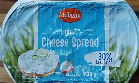 Light Cheese Spread Milbona Kalorie Kj A Nutri N Hodnoty