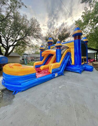 Arctic Dual Lane Wet Dry Bounce House Rentals Onebigpartydallas