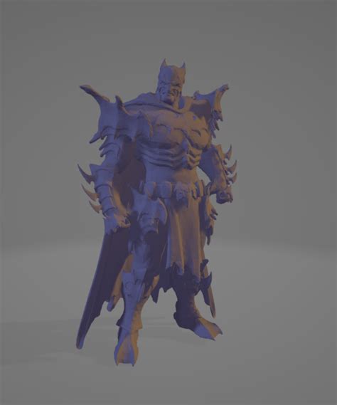 Archivo Stl Escultura Fan Art De Batmanmodelo De Impresi N D Para