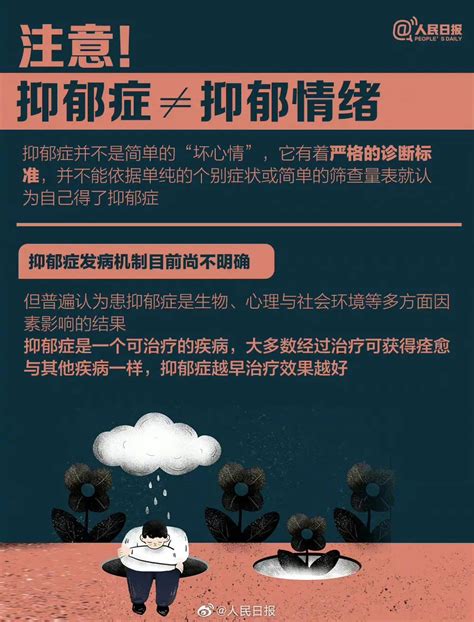 世界精神卫生日丨抑郁症，可不是简单的坏心情！如何识别预防抑郁症？戳这里 澎湃号·政务澎湃新闻 The Paper