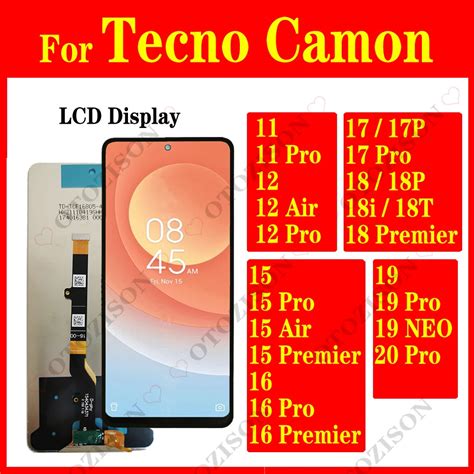 Lcd Display For Tecno Camon Air Pro P I T