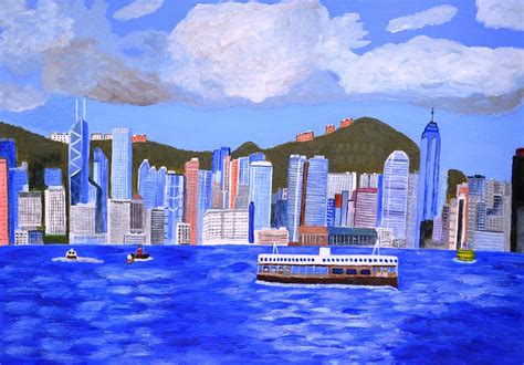 Hong Kong Painting By Magdalena Frohnsdorff Fine Art America