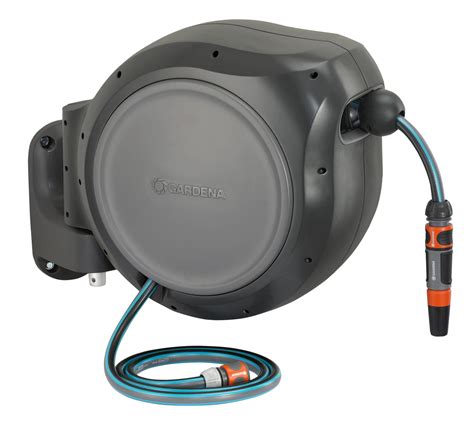 Gardena Foot Wall Mounted Retractable Reel With Hose Guide