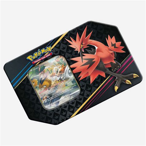 Pokemon Crown Zenith Galarian Zapdos Large Tin Trading Card Game