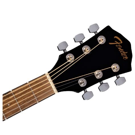 Fender Fa Ce Dreadnought Electro Acoustic Wn Black At Gear Music