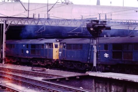 1980s British Rail Br Diesel Loco 31422 Birmingham New St Railway Slide