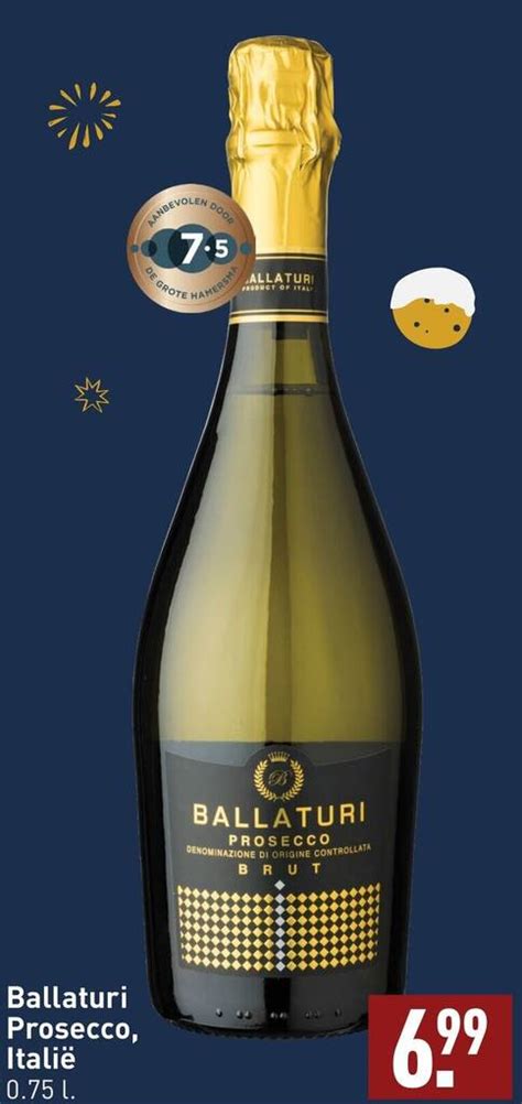 Ballaturi Prosecco Itali L Aanbieding Bij Aldi